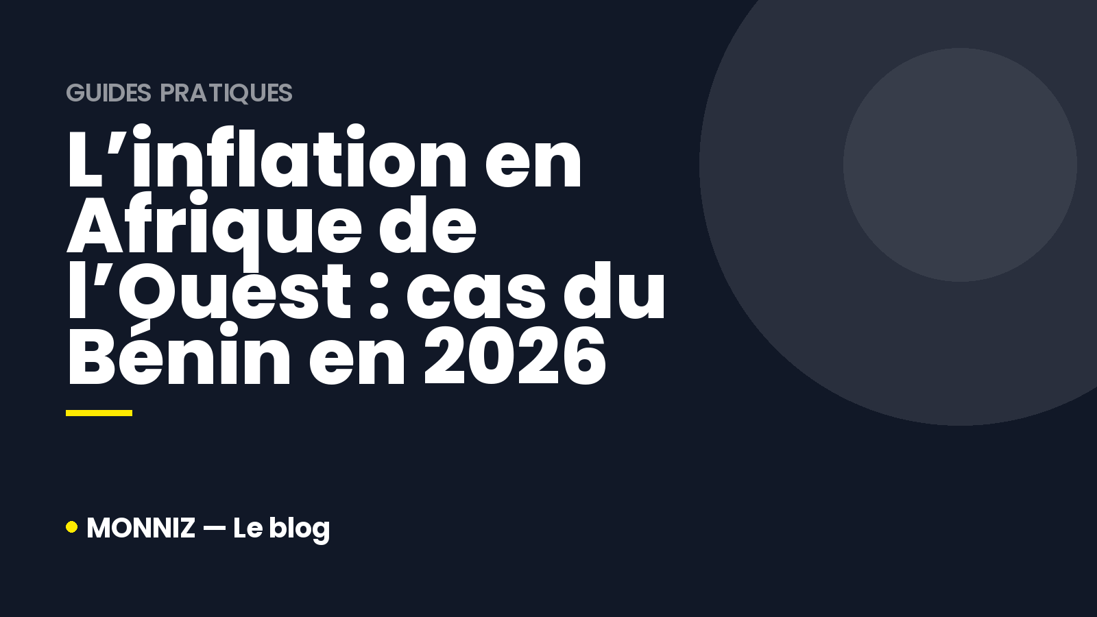 L'inflation en afrique de l'ouest