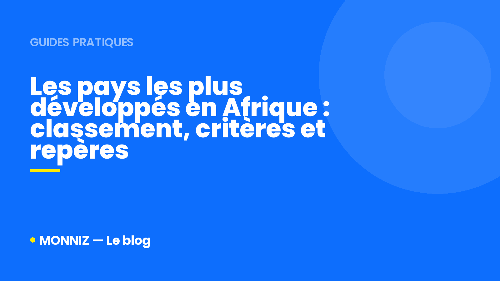 Les pays le plus developpé en afrique