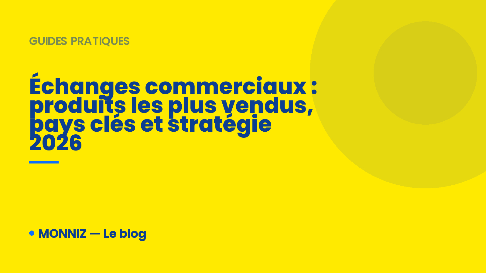 Échanges commerciaux