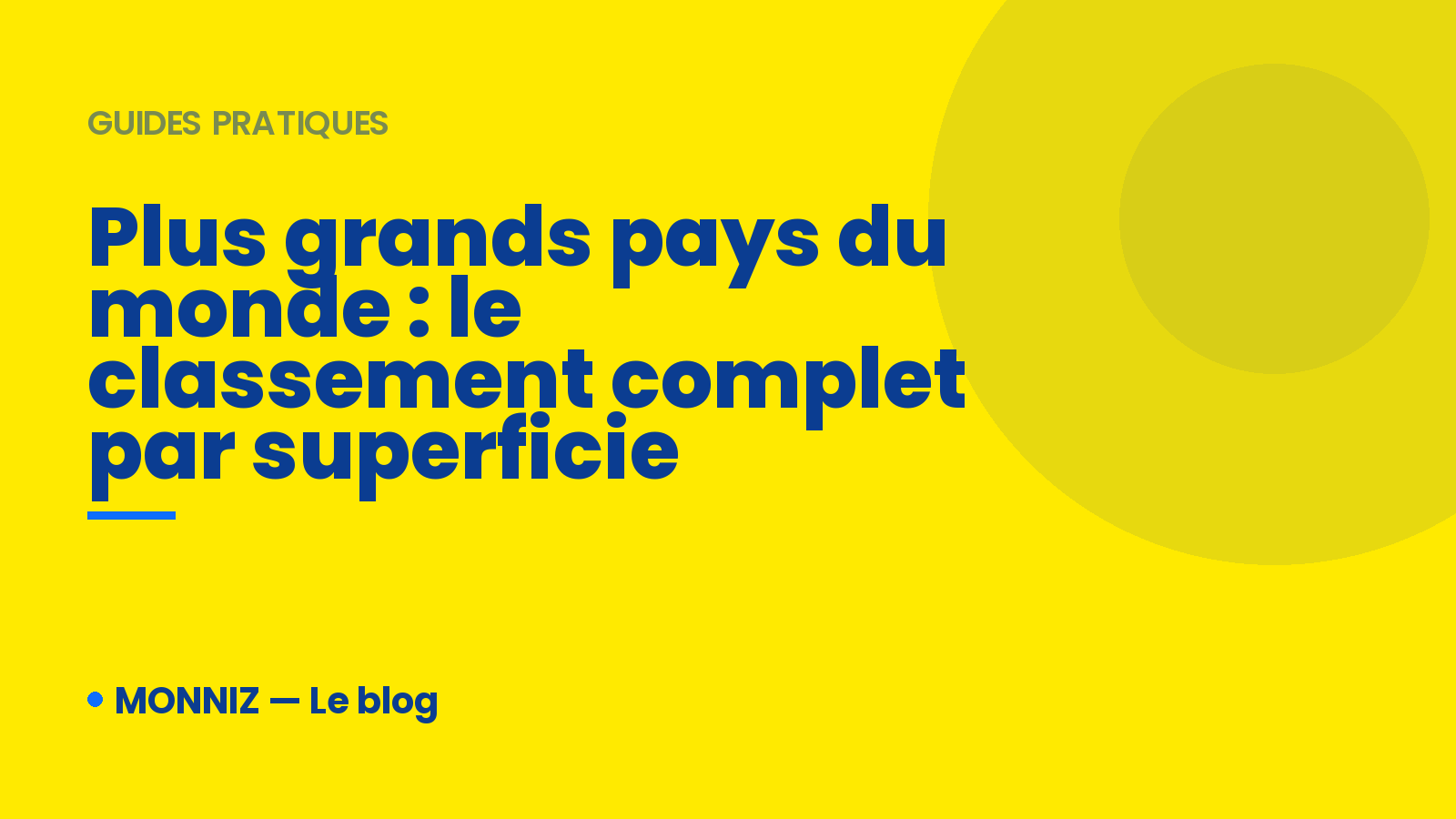 Plus grands pays du monde
