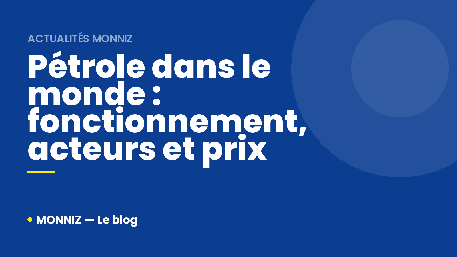 Pétrole dans le monde