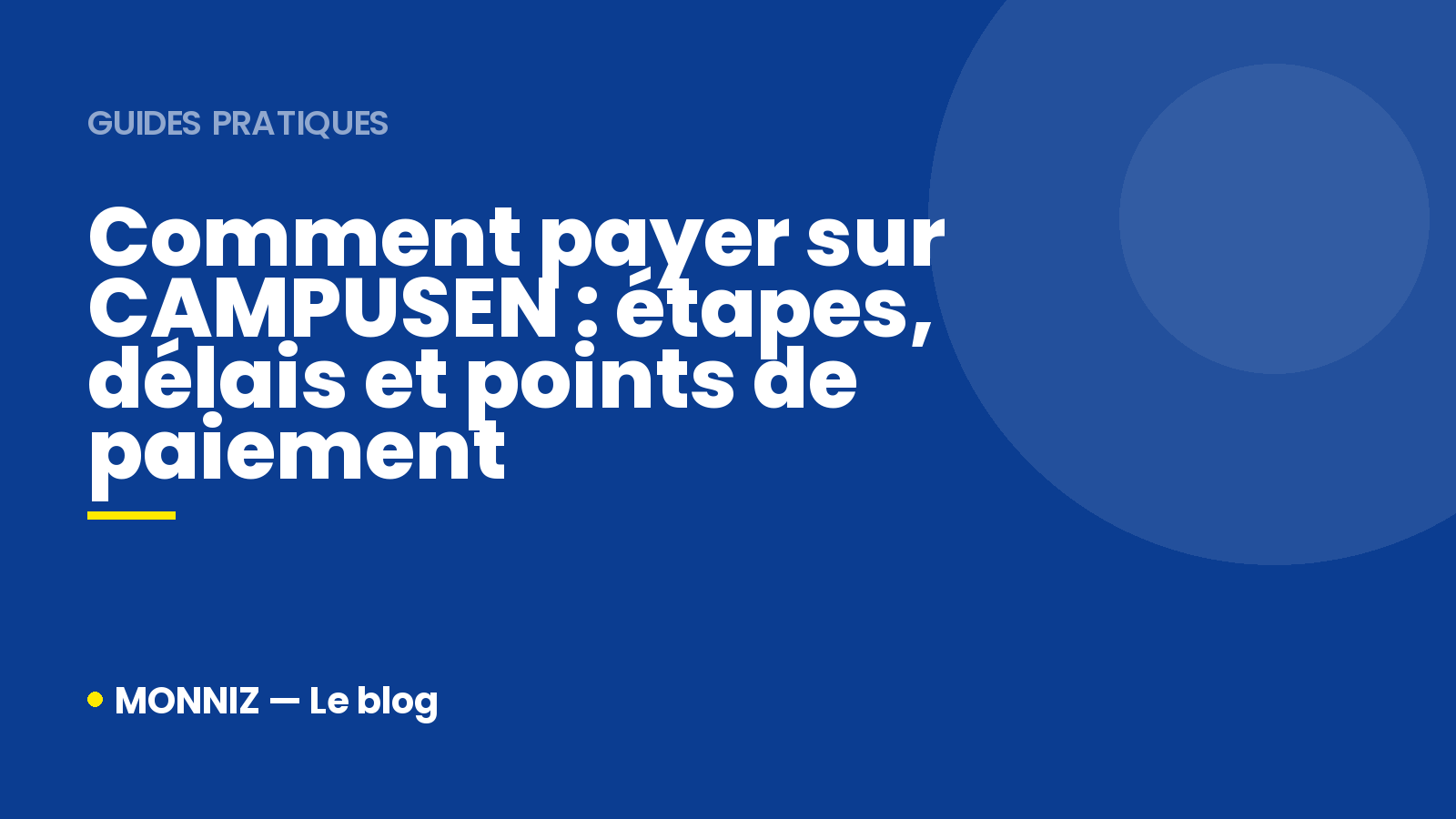 Comment payer sur campusen